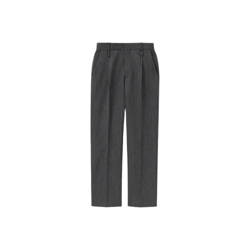 WOOYOUNGMI FW25 Черный Straight Шерсть Брюки Повседневные брюки Мужской