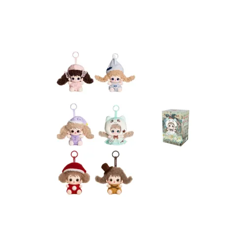 Heyone FUFU Superpower Magic Society Collection Plush Charms Blind Boxes Single Mystery Box Full Box 6 Pack Хейон FUFU Суперпауэр Magic Society Collection Плюшевые Charms Слепые коробки Один Mystery Box Полная коробка 6 упаковок
