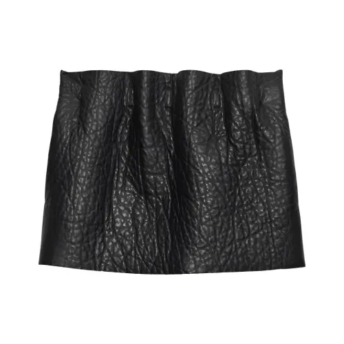 PRADA Fw25 Кожаные короткие юбки Женские