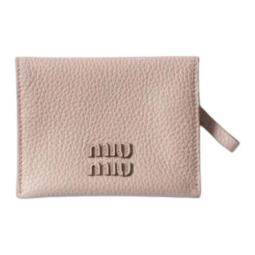 MIU MIU Телячья кожа Держатель для карт Женская Water Lily