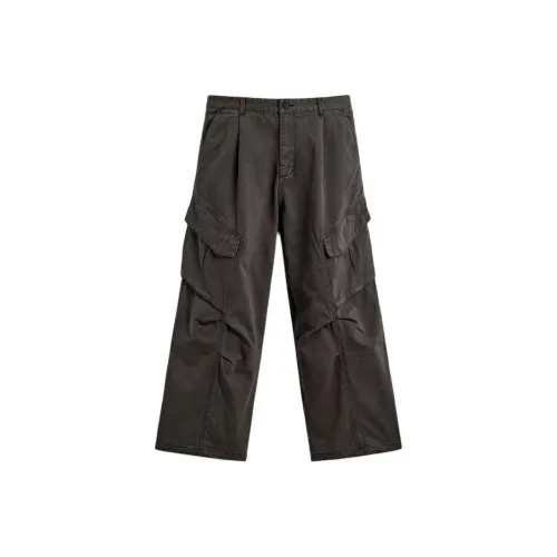 ZARA Темно-серые Мужские Карго Брюки