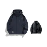 Темно-синий (с пуховой подкладкой)