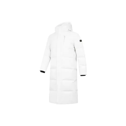 QIAODAN Пуховик Мужской Jordan Белый С принтом