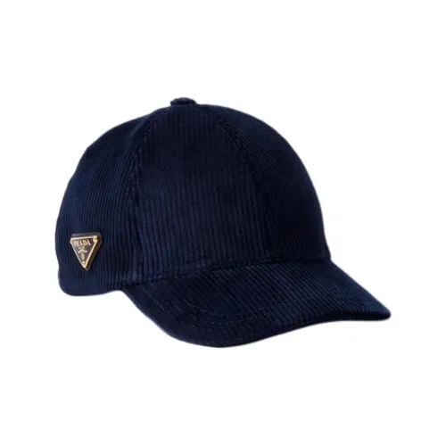 PRADA Хлопок Кепки Унисекс Синий