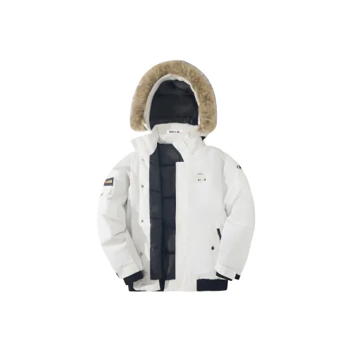 RFKXE Серый Белый Унисекс Пуховики