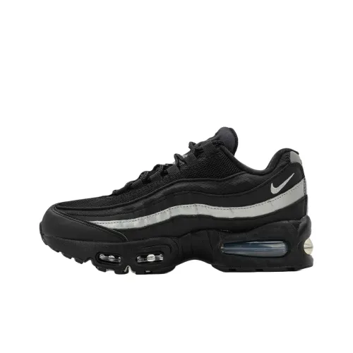 Nike Air Max 95 Low Топ Детские беговые кроссовки Черный Подростки