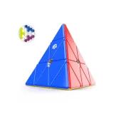 Всесторонняя фиксация Трехмерный пирамидальный кубик Рубика с изданием UV