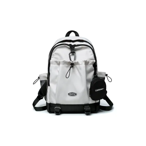 TRUFFLE Ткань Рюкзак Унисекс Экрю Классический Черный