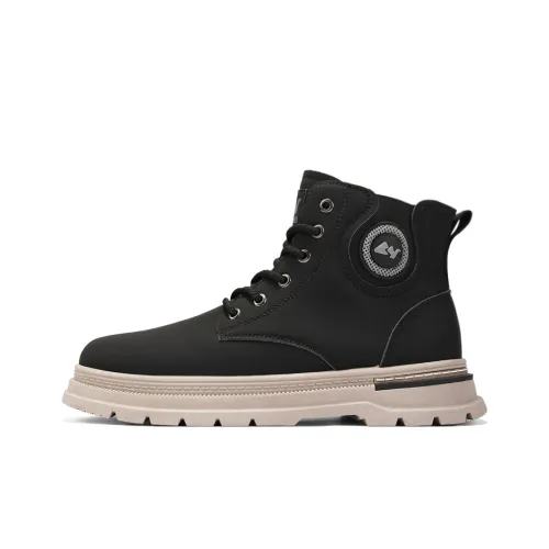 HUAGANGLUOTUO Light Rock Винтаж Классический Модный тренд Рабочий стиль На открытом воздухе Альпинизм Короткий Мартин Boot Мужской