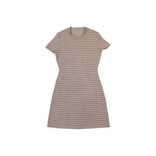 GRAYISMOON Короткое платье с короткими рукавами женское