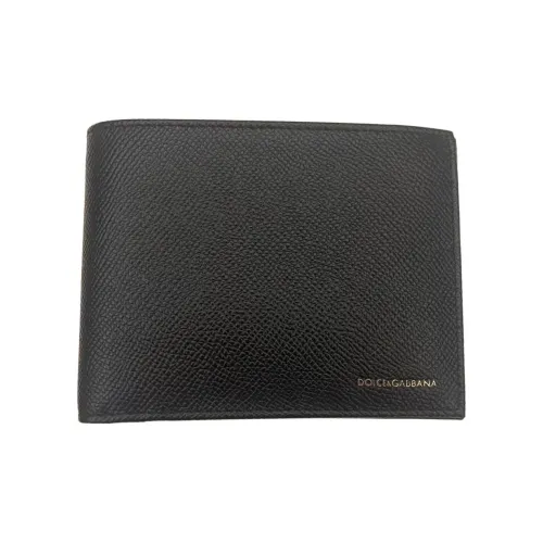 Dolce Gabbana Кошелек из коровьей кожи Унисекс Черный