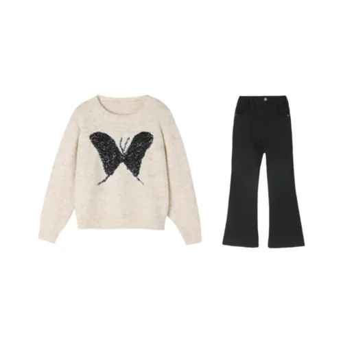 YUANYUAN GIRL Повседневная спортивная одежда Осенний флисовый комплект из 2 предметов для детей в возрасте 3-7 лет