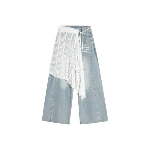 Ant Studio Светло-Синие Унисекс Джинсы