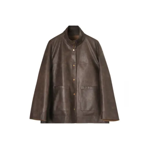 MISTVB Кофе Женские Кожаные Куртки