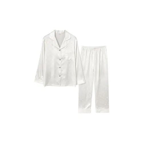 Daiyindie Весна And Осенний Пижама Ледяной шелк Длинный рукав Женские
