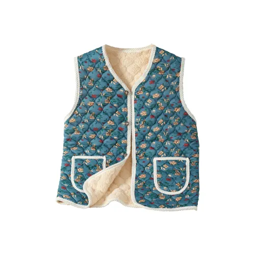 TOUCH Сине-зеленый Многоцветный Женские Жилеты