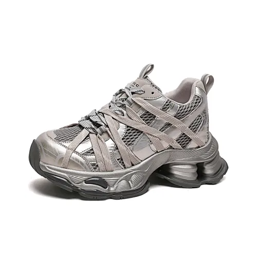 Summer Tour Амортизация Устойчивость к истиранию Дышащий Противоскользящий Низкий Топ Кроссовки с толстой подошвой Женские