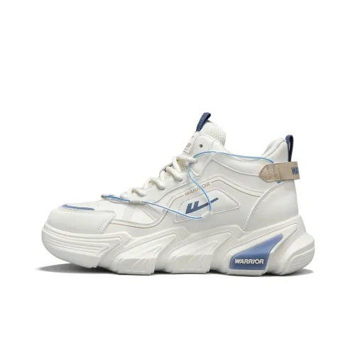 Warrior Аbrasion Resistant Баланс Увеличение Высоты Высокие Кеды Мужские Бежево-Синие