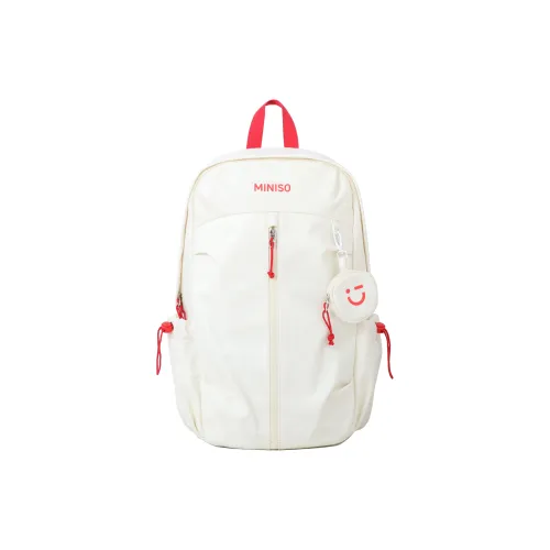 Miniso Полиэстер Рюкзак Унисекс Черный Белый