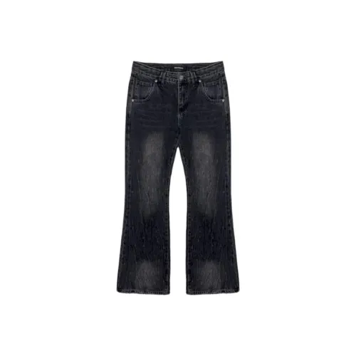 Moromoro Тонкий Низкий Waist Деним FLARE Брюки Джинсы Женские