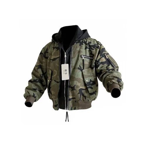 WEINIU Камуфляж Потертый Унисекс Куртки