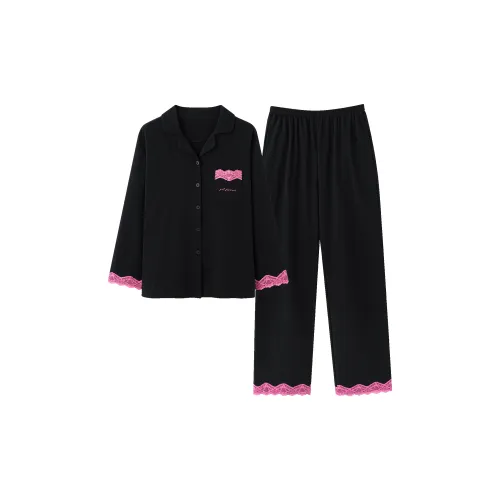 Shivs Черный Женский Пижамный Комплект