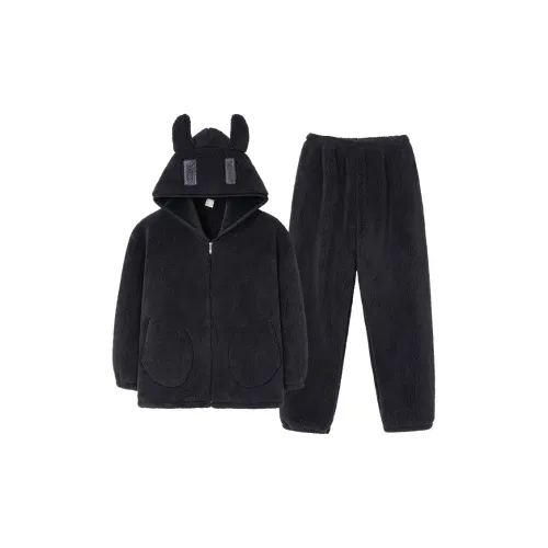 Qin Jing Черный Женский Пижамный Комплект