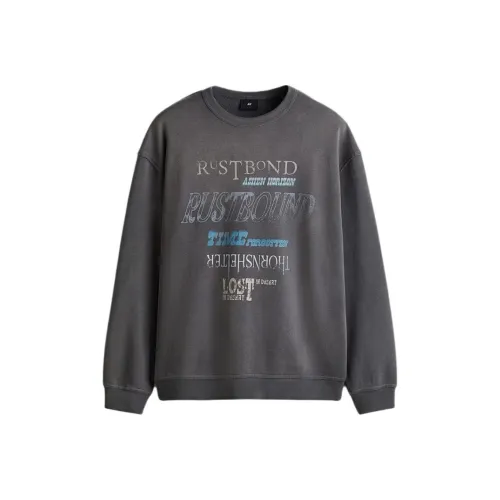 H M Темно-серый Мужской Свитшот