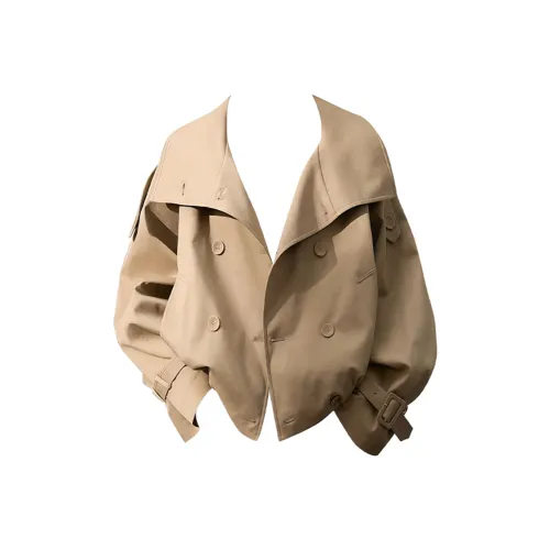 GRAYISMOON Хаки Женская тренч-куртка