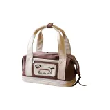 Коричневая кожа, щенок, макияж, сумка