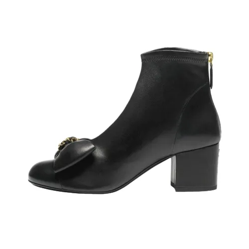 CHANEL 25K Ботильоны 6 см Женские Черные