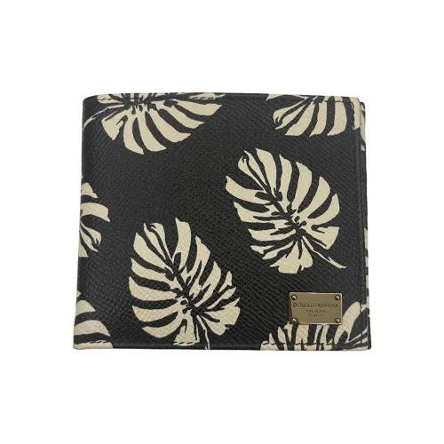 Dolce Gabbana Кошелек из коровьей кожи Унисекс Черный