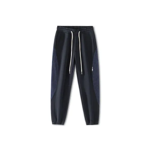 WAYHWEI Черный+Синий Унисекс Повседневные Штаны