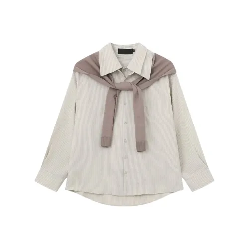 THINGYLAB Хаки Мужские Рубашки