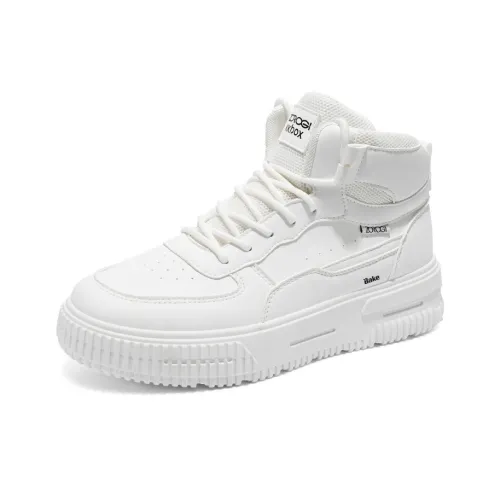 BAKE Скейтборд Кроссовки Высокие Белые Высокие Мужские