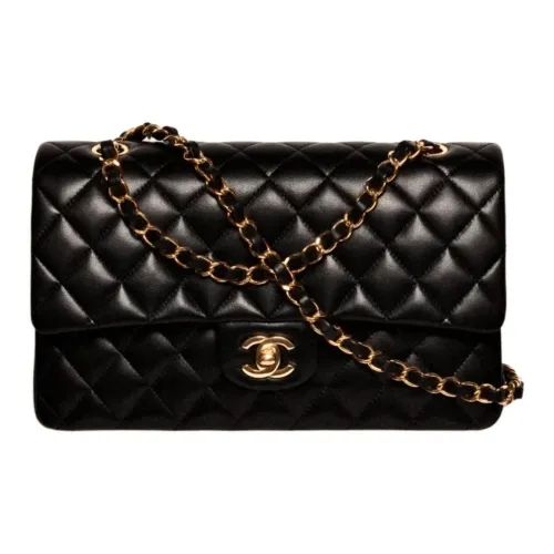 CHANEL Sheepskin Сумка через плечо Средняя Женская Черная