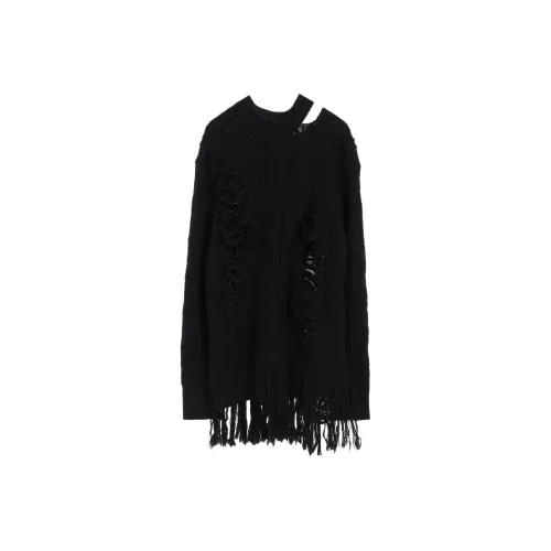 Yohji Yamamoto Femme FW25 CARMA A CRUSHED CABLE KNIT Топ Свитер Женские