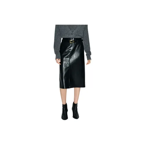 MOCO Кожа Длинная Юбка Женская