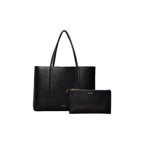 CALVIN KLEIN Полиуретан Тоут Сумка Маленькая Женская Черная