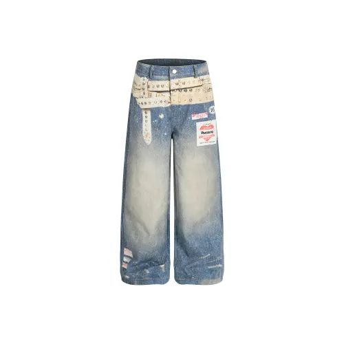 Ant Studio Blue Unisex Jeans