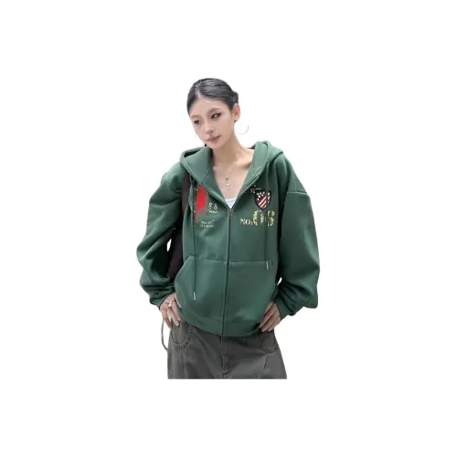 AMBER LIGHT Зеленый Унисекс Свитшоты