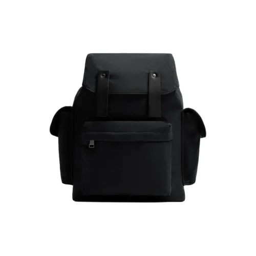 ZARA Cotton Backpack Men's Blue ZARA Хлопок Рюкзак Мужской Синий