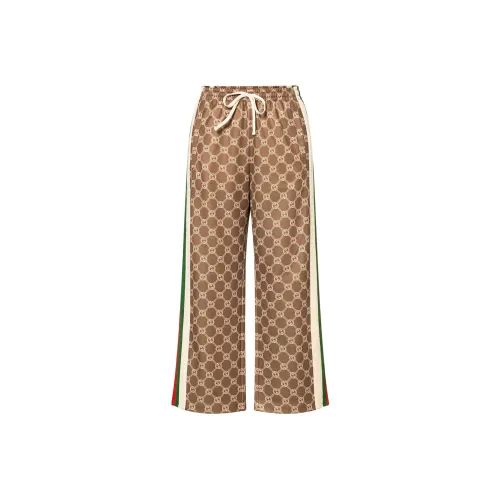 GUCCI Вязаные спортивные брюки женские хаки