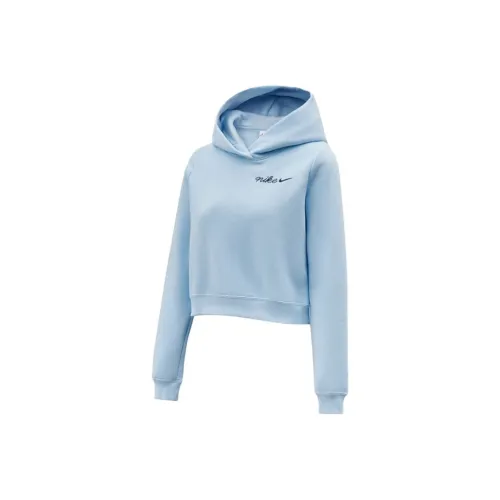 nike Blue Women's Sweatshirts nike Синие Женские Толстовки