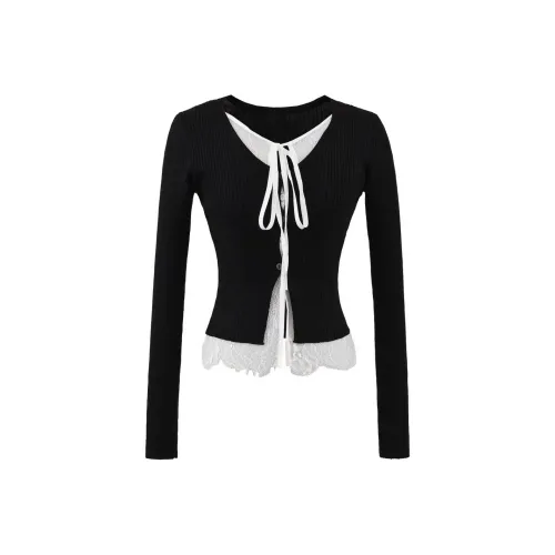 SYEEE WITH U Черные Женские T-рубашки