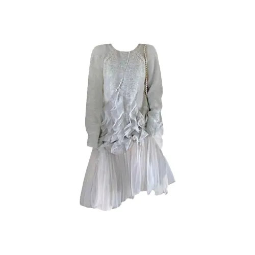 PAIN OR PLEASURE Длинное платье с длинными рукавами женское