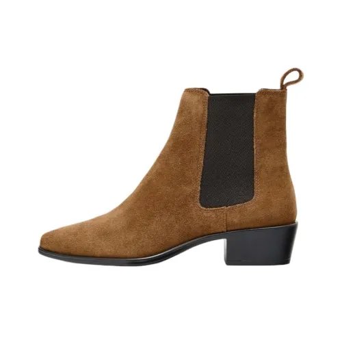 ZARA Челси 4,5 см Женские Коричневый