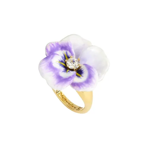 LES NEREIDES Кольца из латуни с золотым покрытием женские фиолетовые