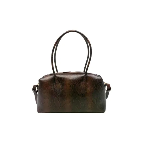 YUZEFI Сумка через плечо из коровьей кожи женская коричневая