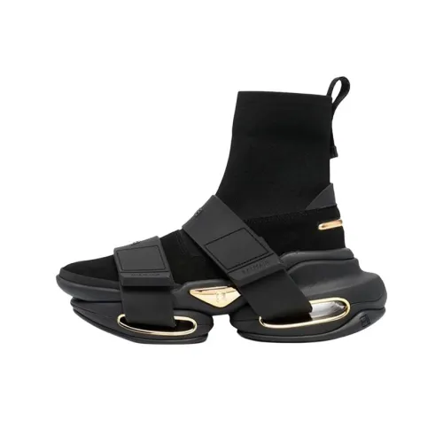 BALMAIN Беговые кроссовки Женские Черные